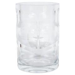 Mid-Century Modern Vase in Clear Glass in the Style of Orrefors, circa 1970 3
