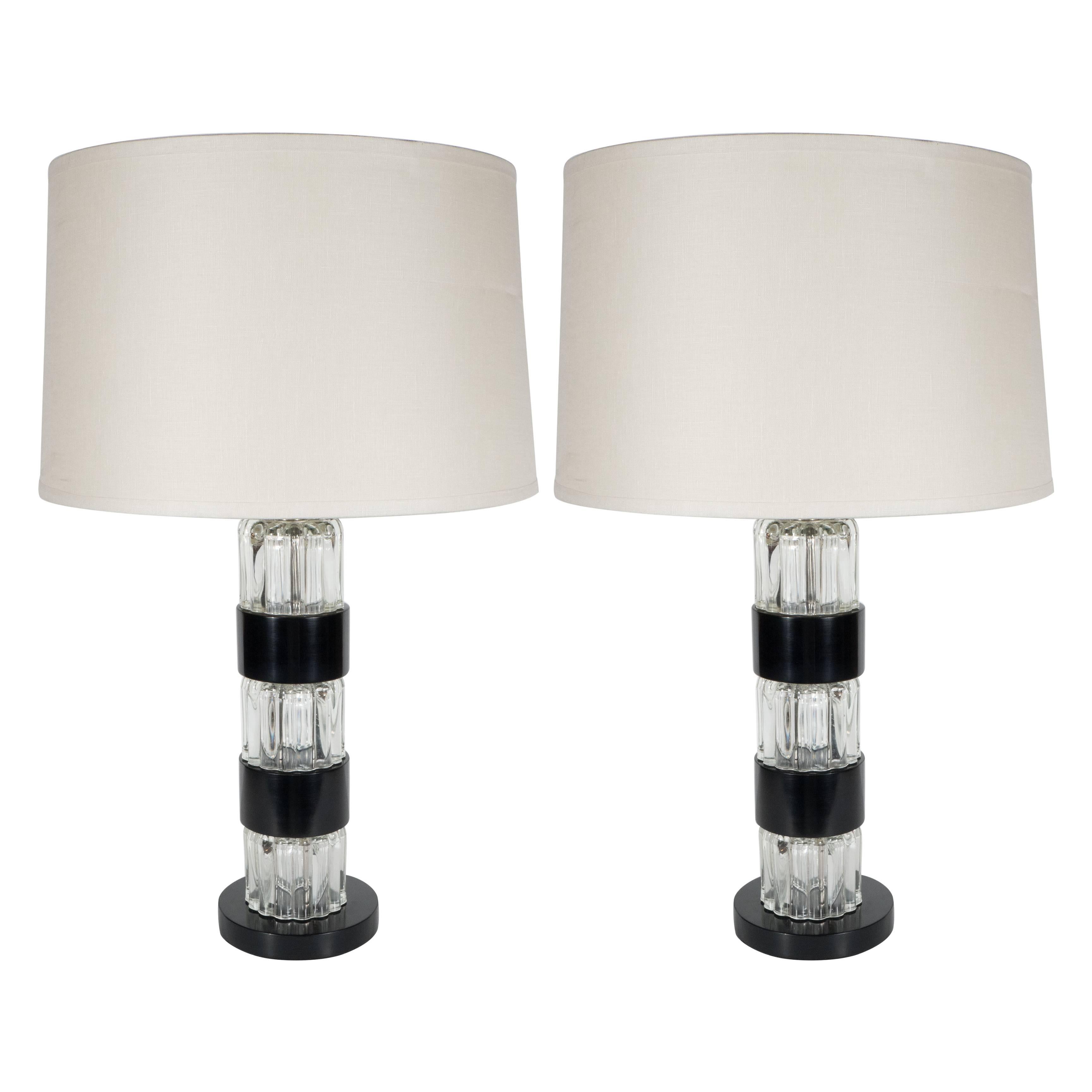 Mid-Century Modern Pair of Table Lamps by Russel Wright, American, circa 1950