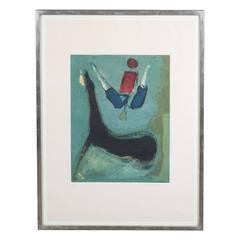 Mid-Century Modern Lithograph in Colors by Marino Marini, Italy, circa 1950 9