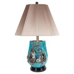 Mid-Century Modern Table Lamp by Marcello Fantoni in Glazed Stoneware 8