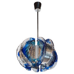 Mid-Century Modernist Murano Glass Chandelier by Angelo Brotto for Esperia 