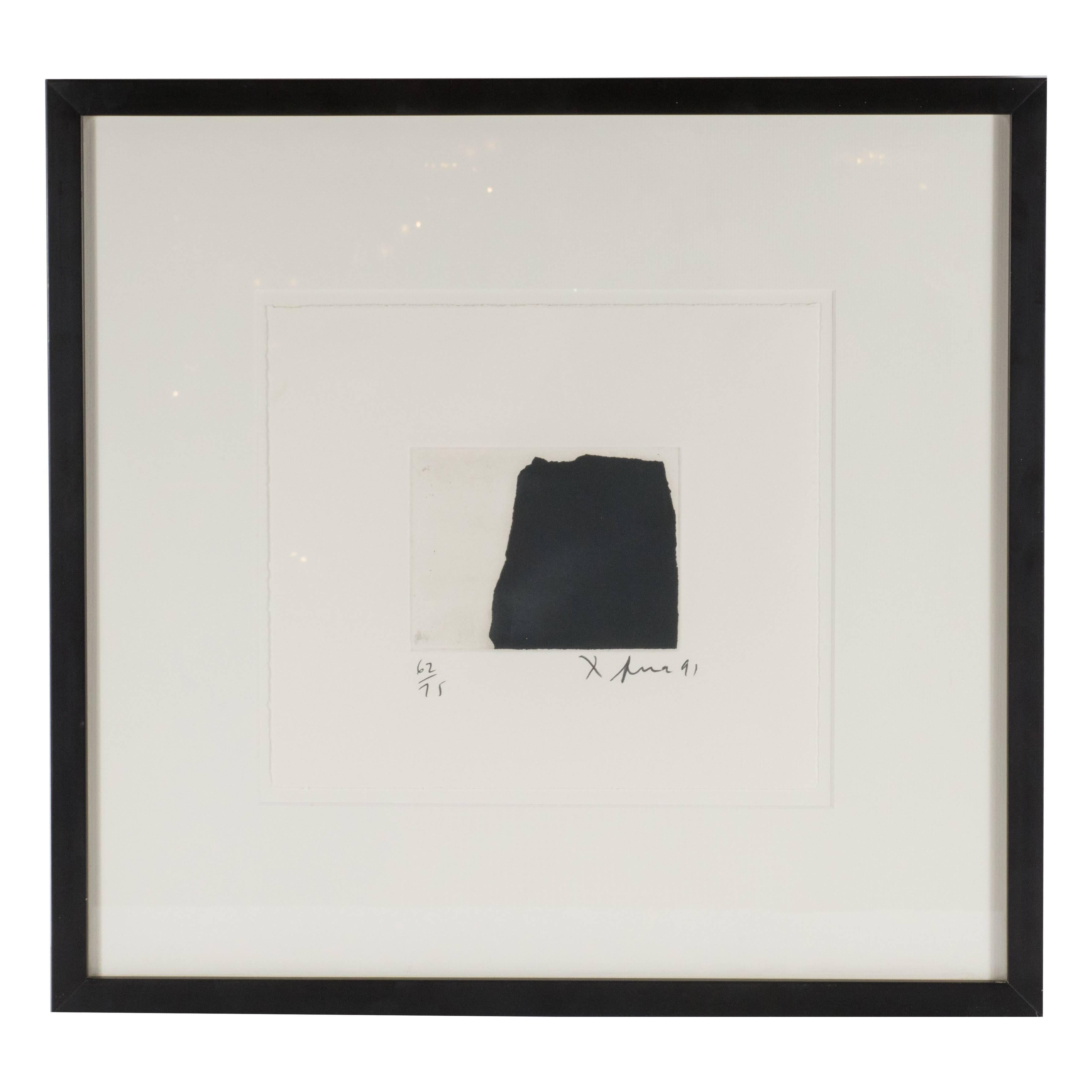 Modernist Richard Serra Abstract Etching, Signed Numbered and Dated