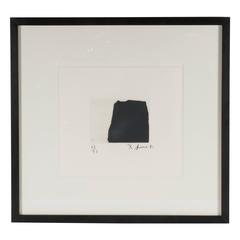 Gravure abstraite moderniste de Richard Serra, signée, numérotée et datée