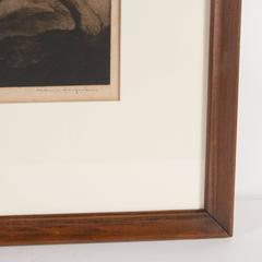 Art Deco Allegorical Etching Entitled "Le Combat" by Maurice Langaskens