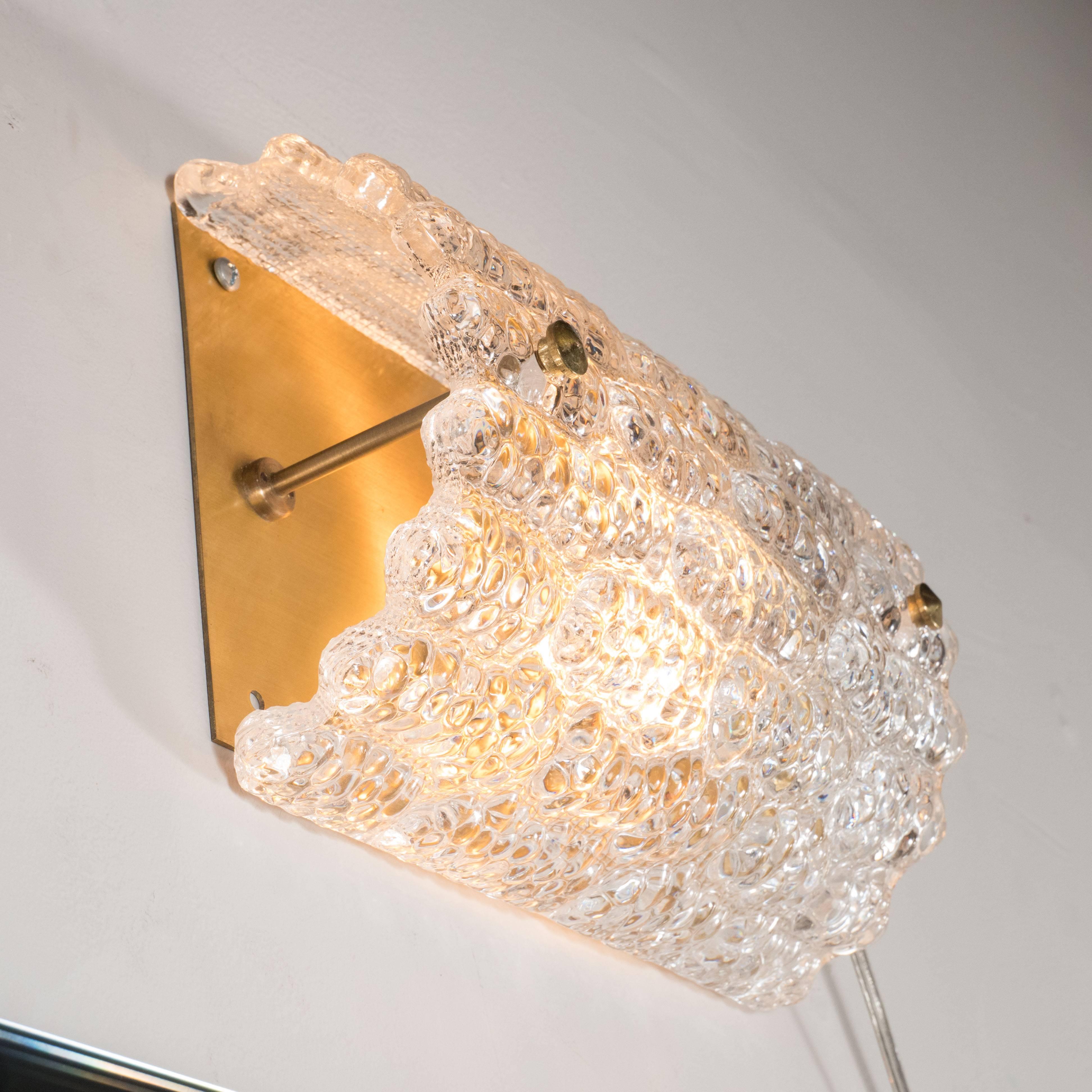 Swedish Sophisticated Mid-Century Modernist Vanity Light by Carl Fagerlund for Orrefors