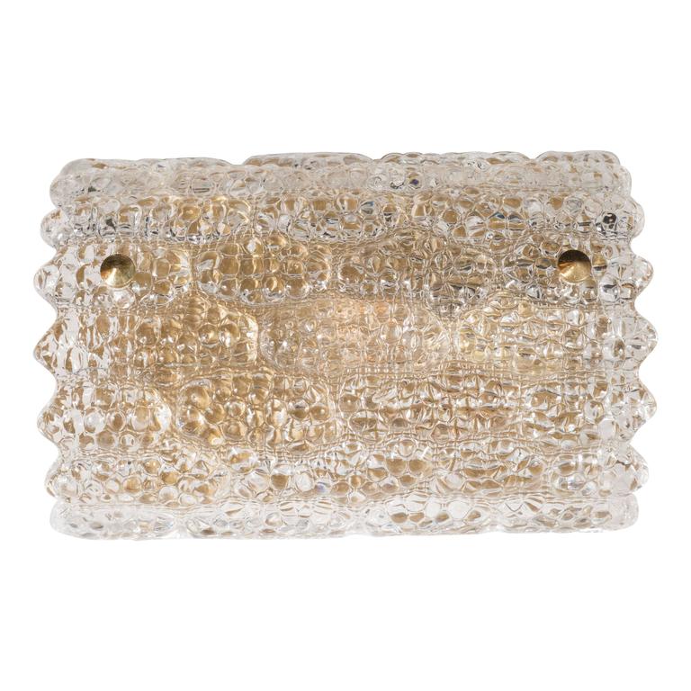 Sophisticated Mid-Century Modernist Vanity Light by Carl Fagerlund for Orrefors