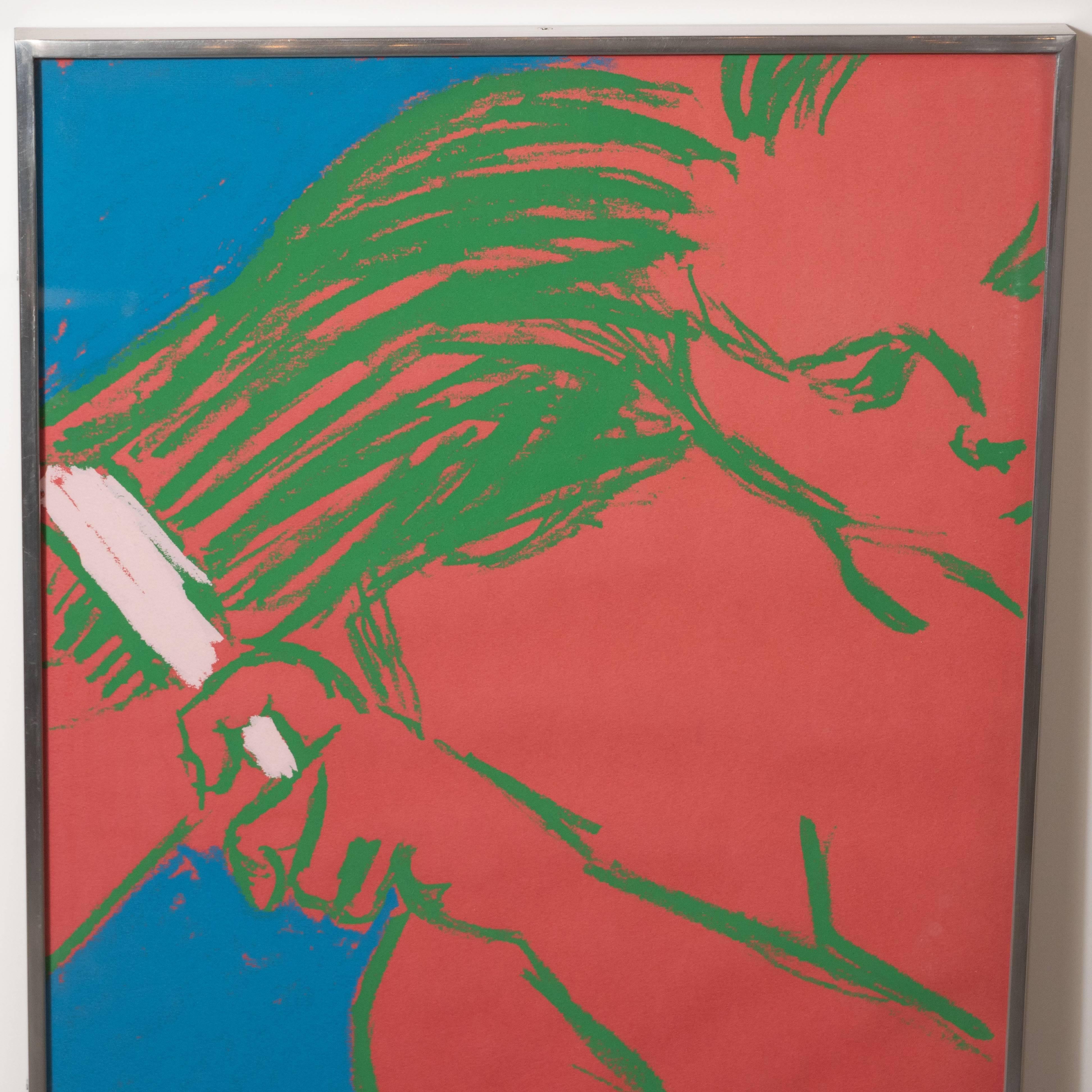 Mid-20th Century George Segal Lithograph Entitled 'Woman Brushing Her Hair', Realized in 1965