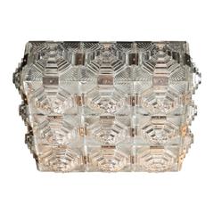 Exceptional Mid-Century Modernist Flush Mount Chandelier by Kinkeldey 3
