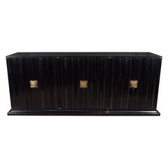 Stunning Mid-Century Modern Sideboard by Tommi Parzinger in Ebonized Walnut 7