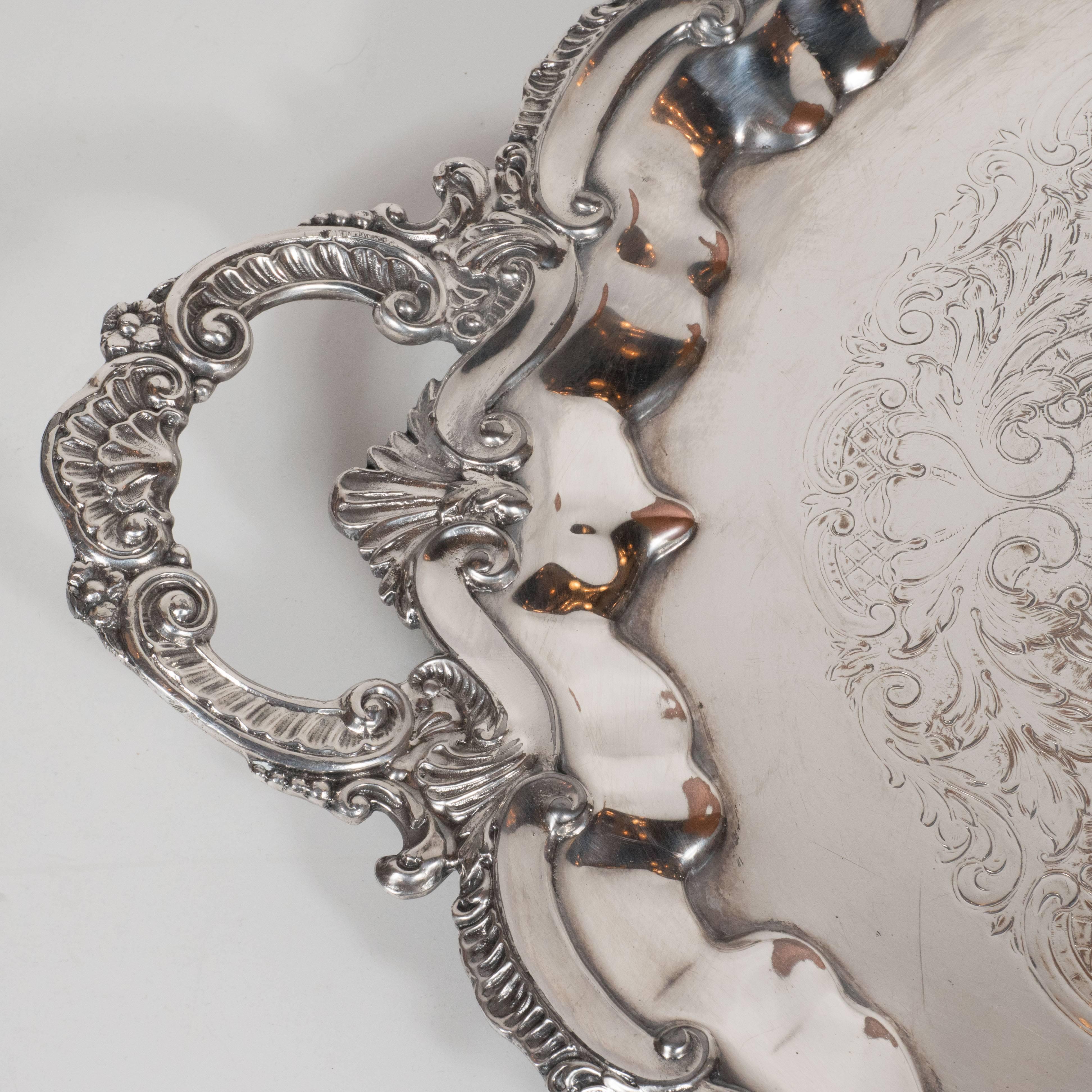 Elegant Neoclassical Silverplated Coffee/Tea Service by Elkington & Co. 1