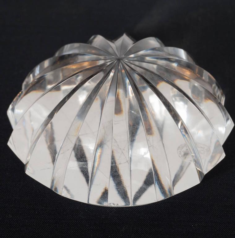 Brilliant MidCentury Modernist Crystal Baccarat Paperweight at 1stDibs