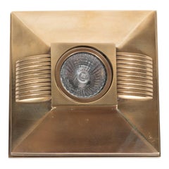 Art Deco Style Brushed Bronze Spotlight with Streamline Design