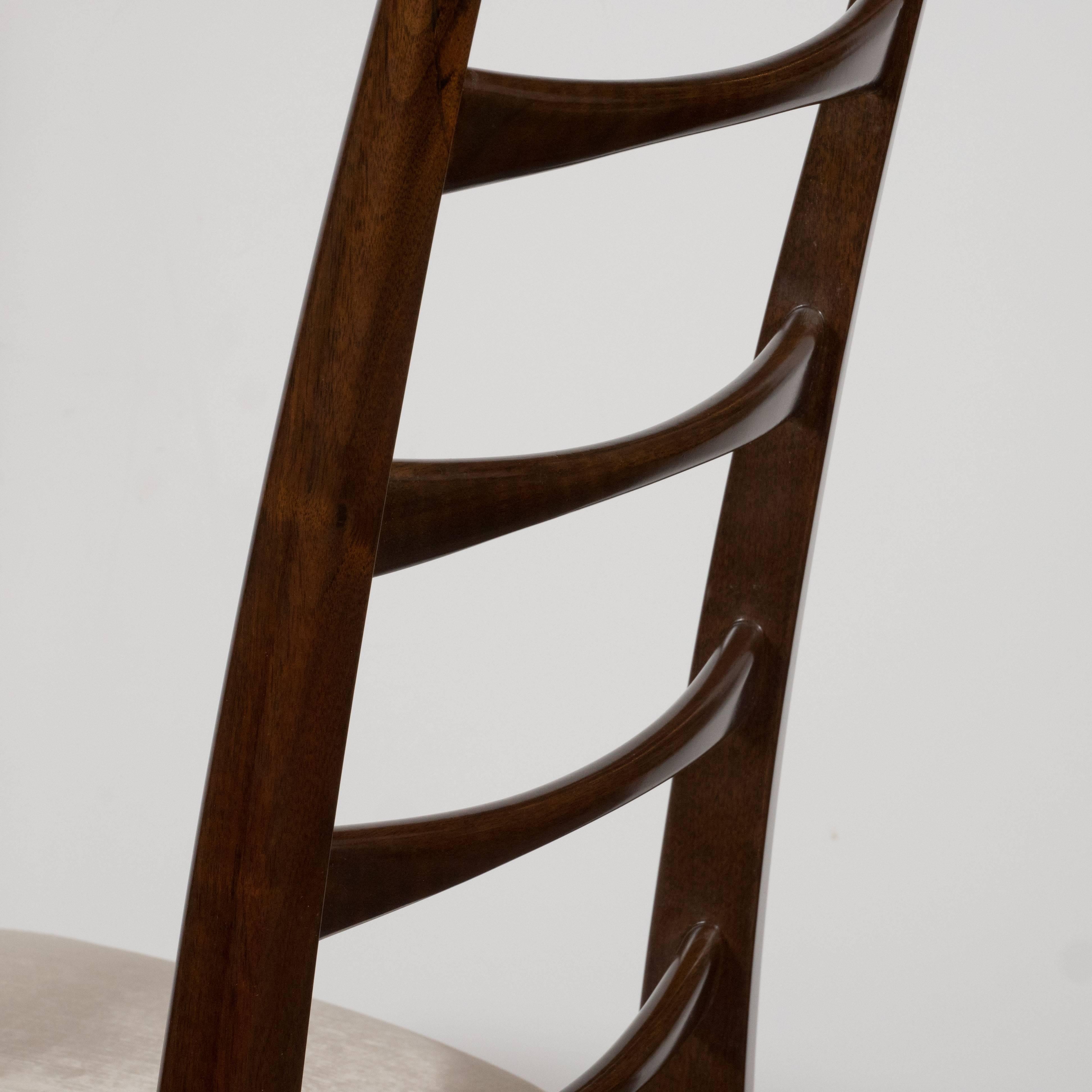 Refined Mid-Century Modernist Chair in Rubbed Rosewood by Niels O. Møller 1