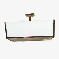 Pair of Art Deco Semi-Flush Mount Chandelier by Jean Perzel