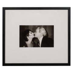 Original Christopher Makos Photograph of Andy Warhol and Liza Minelli 2