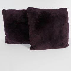Custom Handmade Pillows in Luxe Smoked Amethyst Loro Piana Cashmere