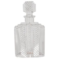 Exquisite Skyscraper Style Crystal Art Deco Hand-Cut & Beveled Crystal Decanter