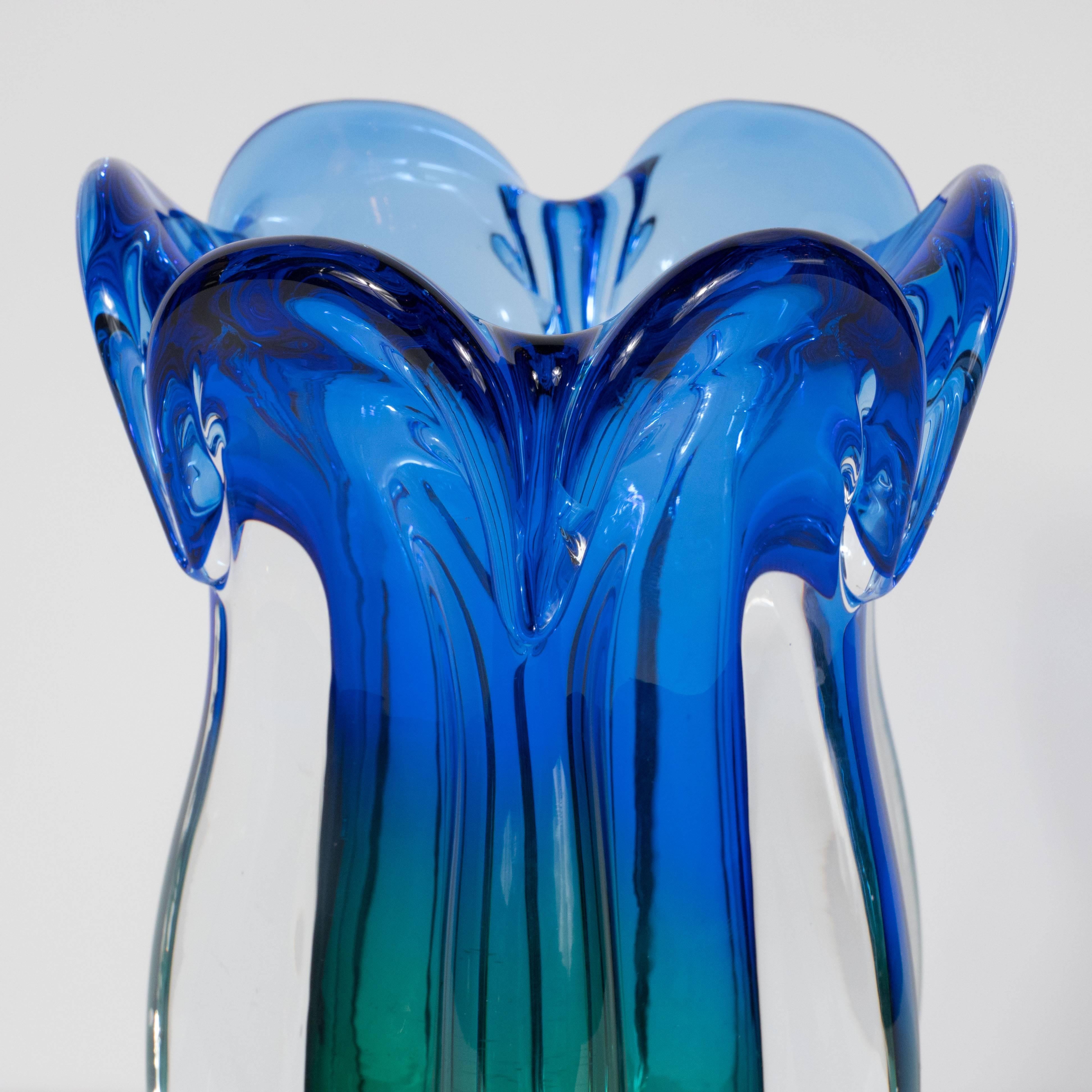 murano glass tulip vase