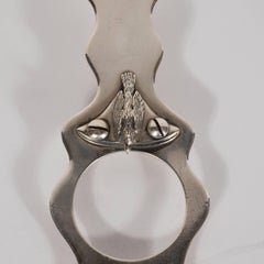 Sterling Champagne De-Foiler with Flying Pheasant Motif by L. Lapar, Paris