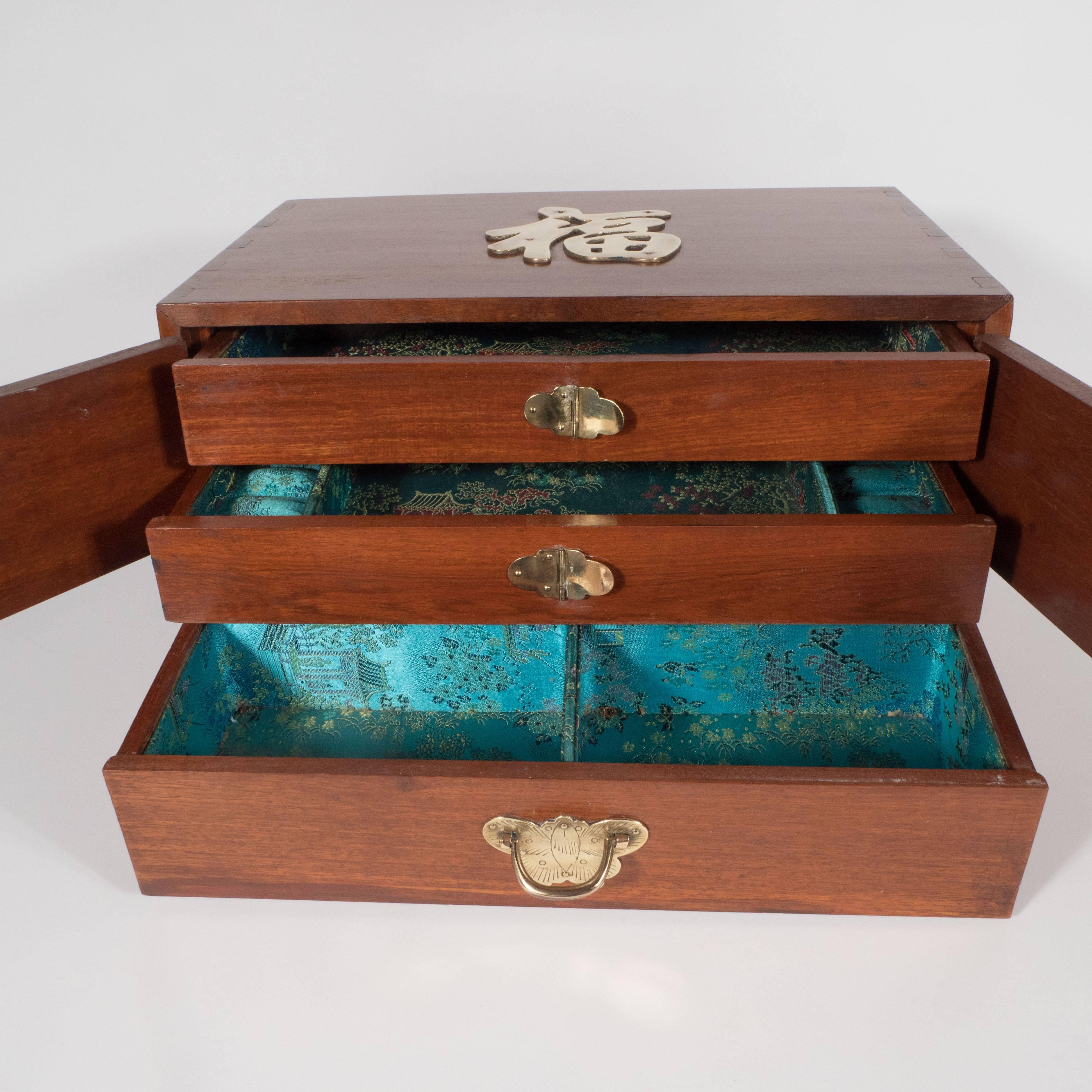 mid century jewelry box