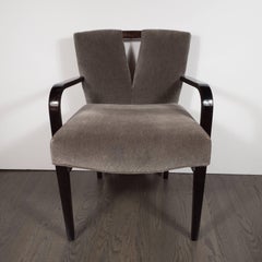 Mid-Century Modern Plunging Neckline Occasional/Desk Chair by Paul Frankl
