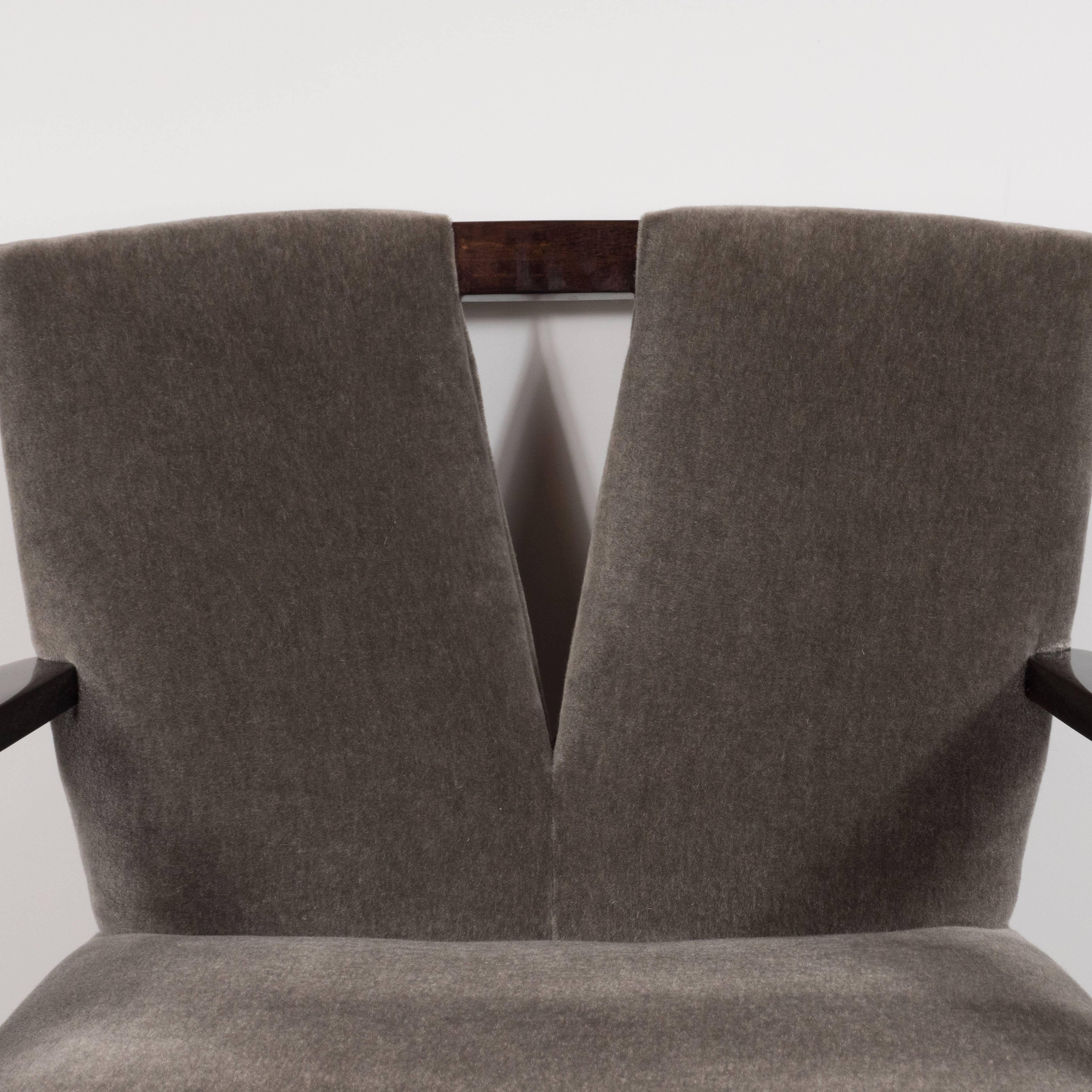 Mid-20th Century Mid-Century Modern Plunging Neckline Occasional/Desk Chair by Paul Frankl