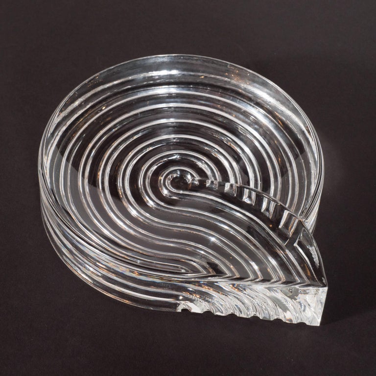 Signed Mid-Century Modern Glass Ashtray Dish by Natale Sapone for ...