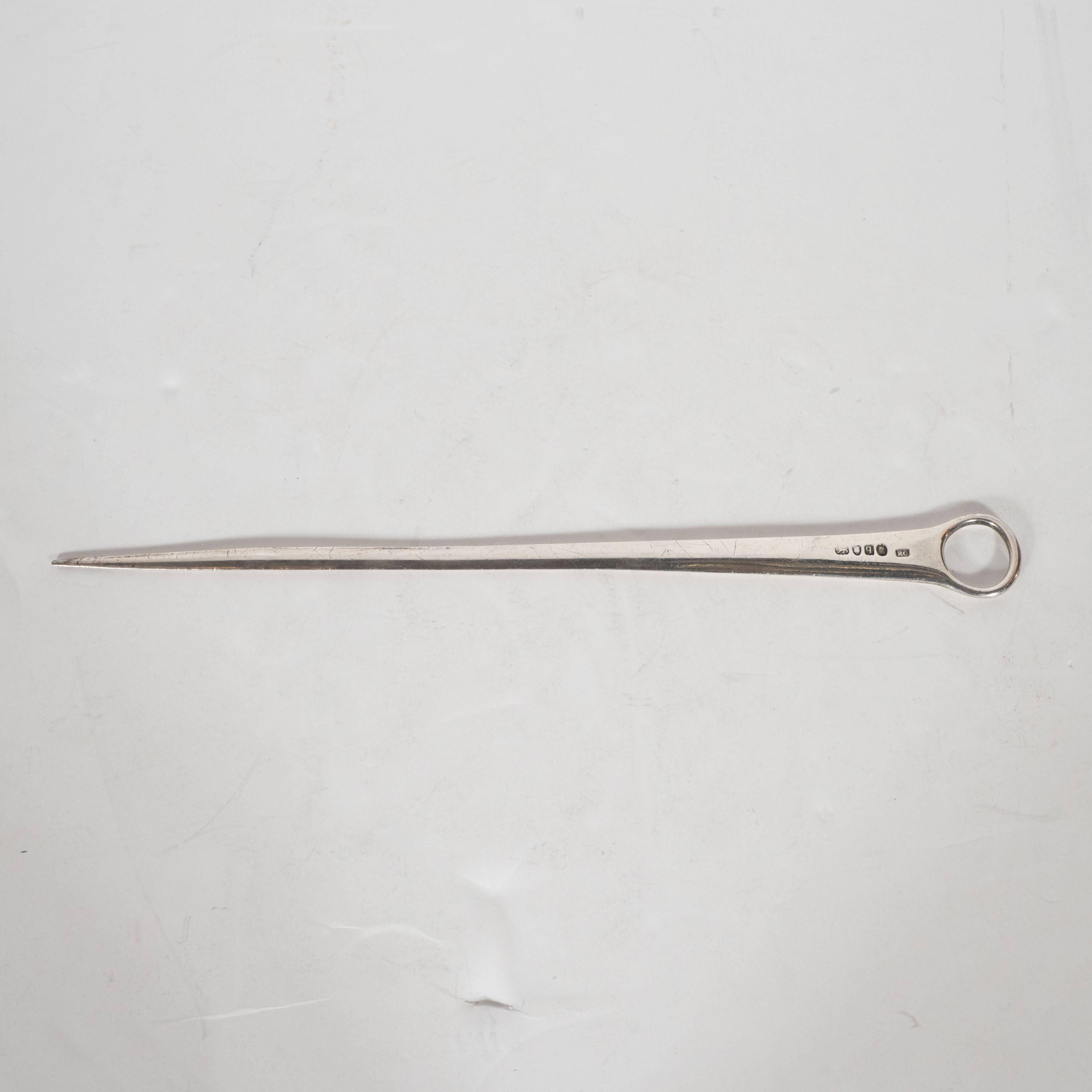 18th Century and Earlier 18th Century British Silver Plated Letter Opener by Robert Cruickshank