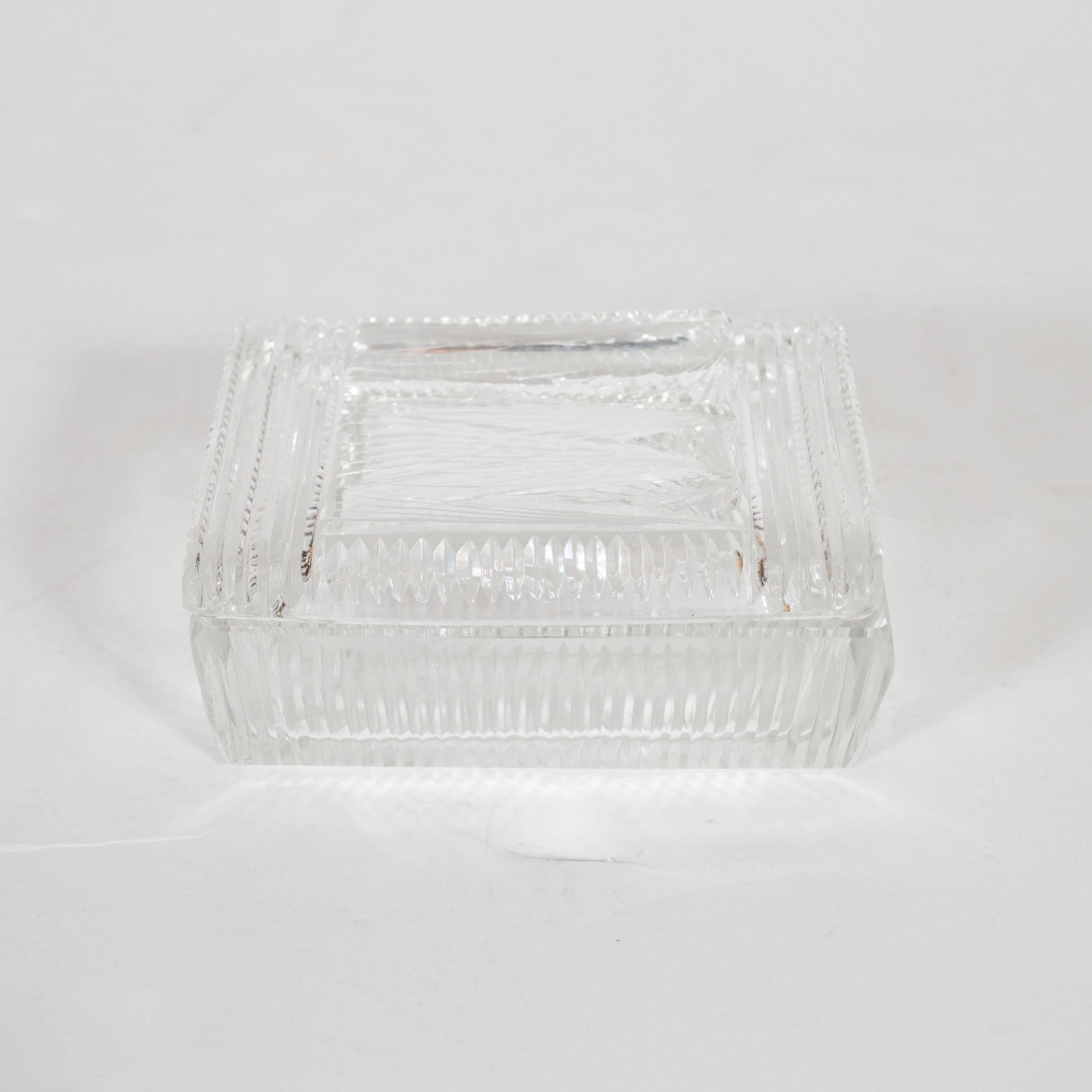 clear glass boxes