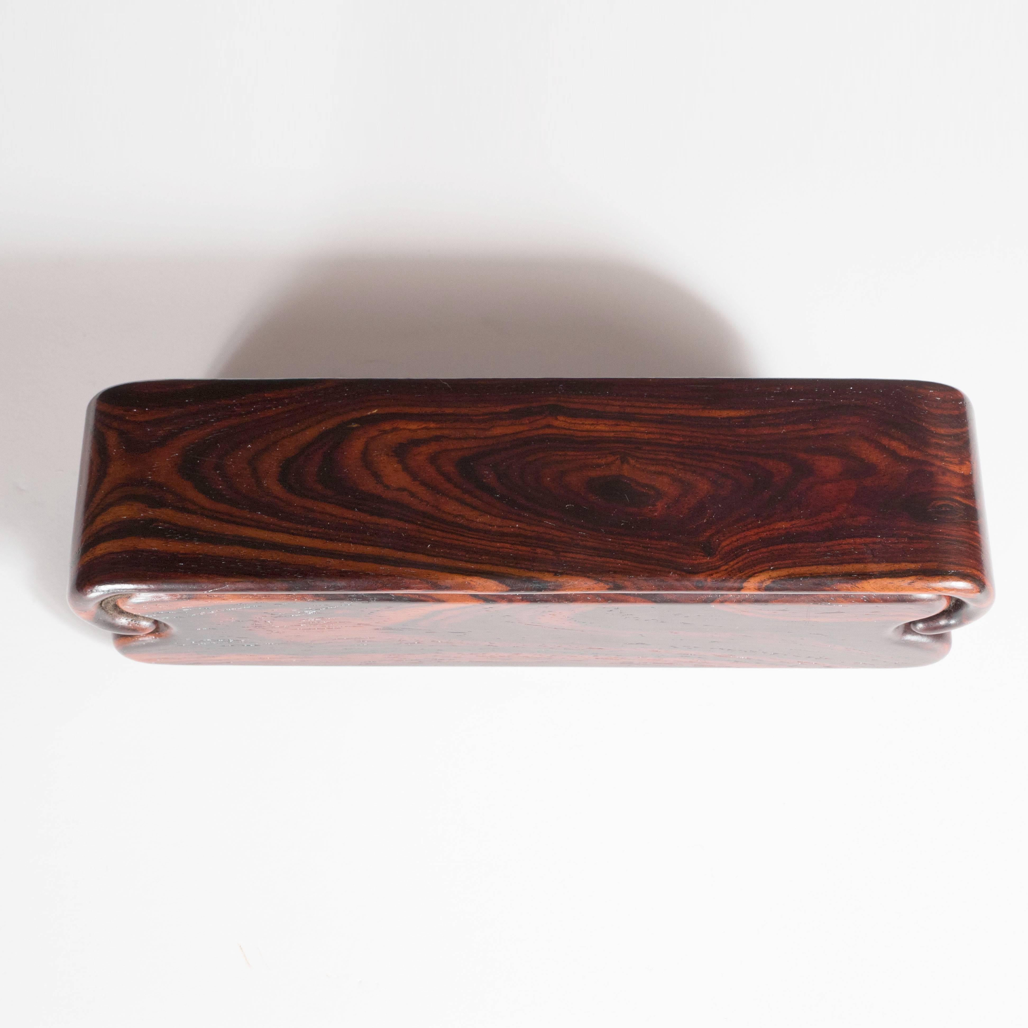 American Modernist Handcrafted Rosewood Sliding Box by Nick Molignano