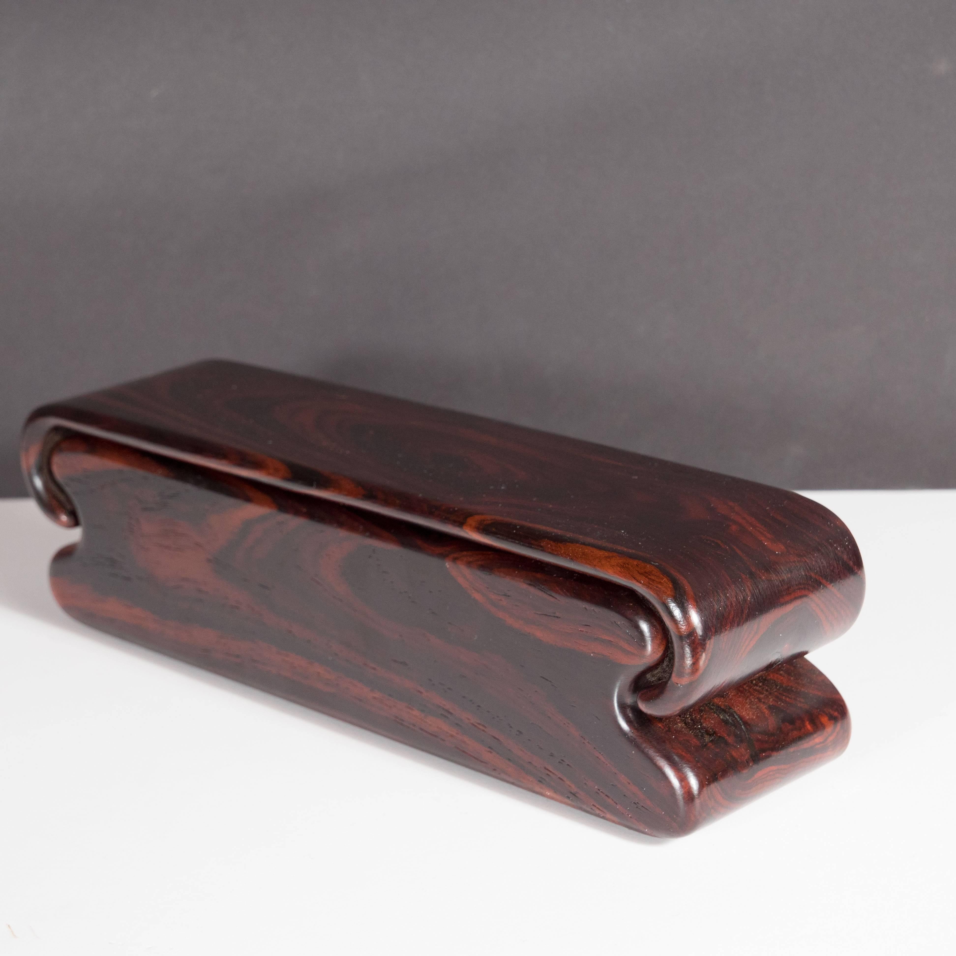Modernist Handcrafted Rosewood Sliding Box by Nick Molignano In Excellent Condition In New York, NY