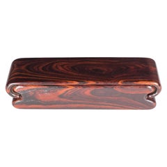 Modernist Handcrafted Rosewood Sliding Box by Nick Molignano
