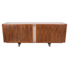 Illuminated Bogart Cabinet in Santos Rosewood and Lucite Legs by Vladimir Kagan