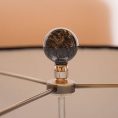 Lampes de bureau modernistes de Murano soufflées à la main en bronze fumé