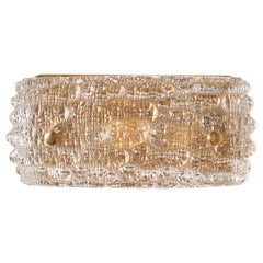 Midcentury Vanity Light in Handblown Honey Glass by Carl Fagerlund for Orrefors