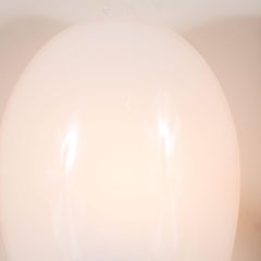 Sophisticated Mid-Century Pair of Ovoid Wall Sconces in Lucite