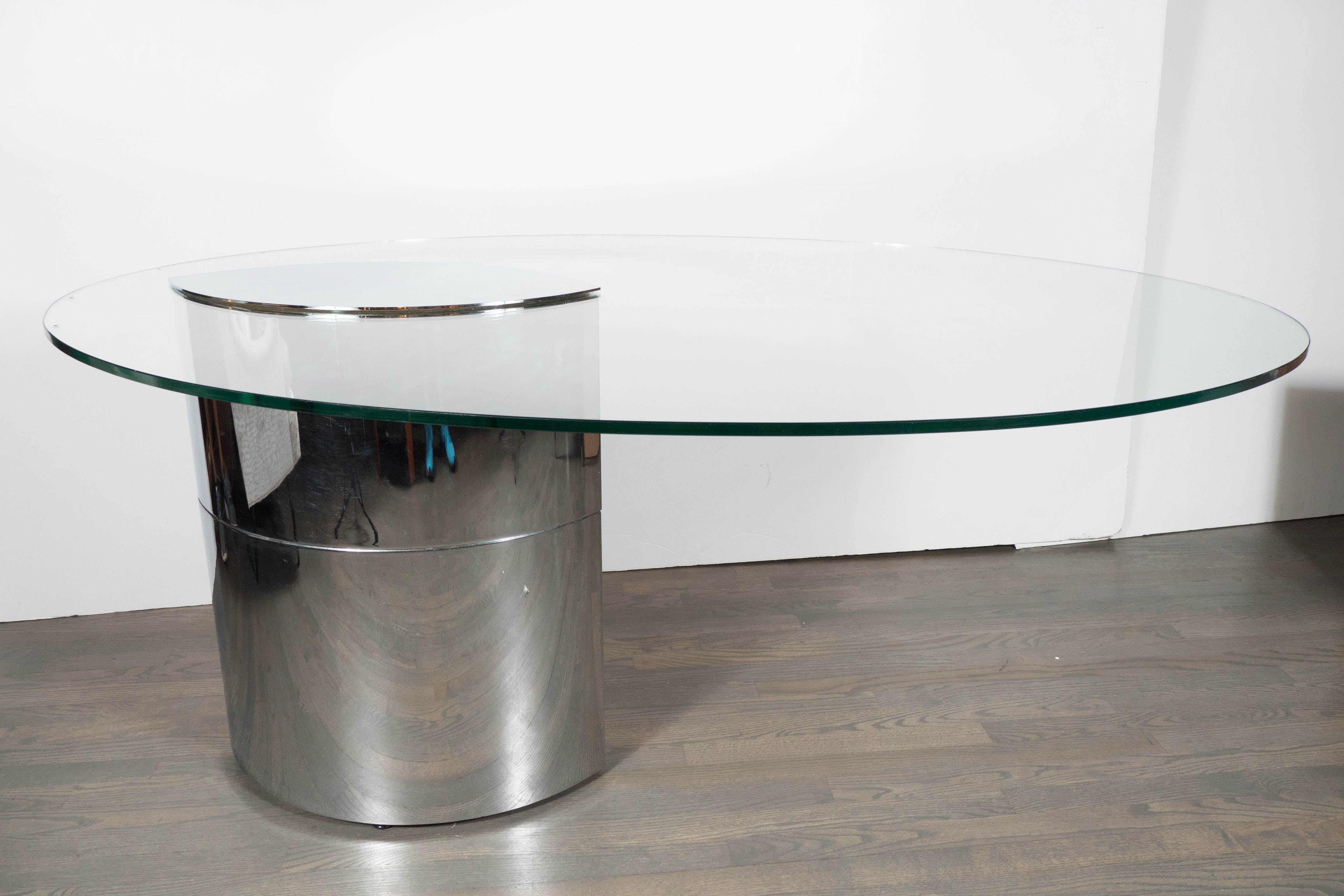 Mid-Century Modernist Cini Boeri Lunario Desk/Table by Gavina for Knoll