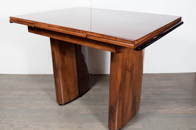 Art Deco Extension Dining Table in Mahogany 1