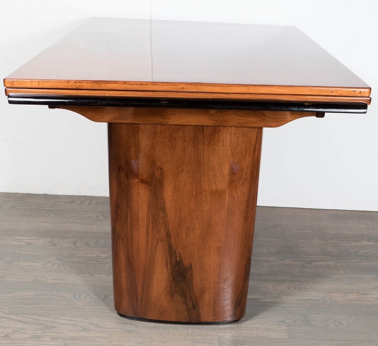 Art Deco Extension Dining Table in Mahogany 3