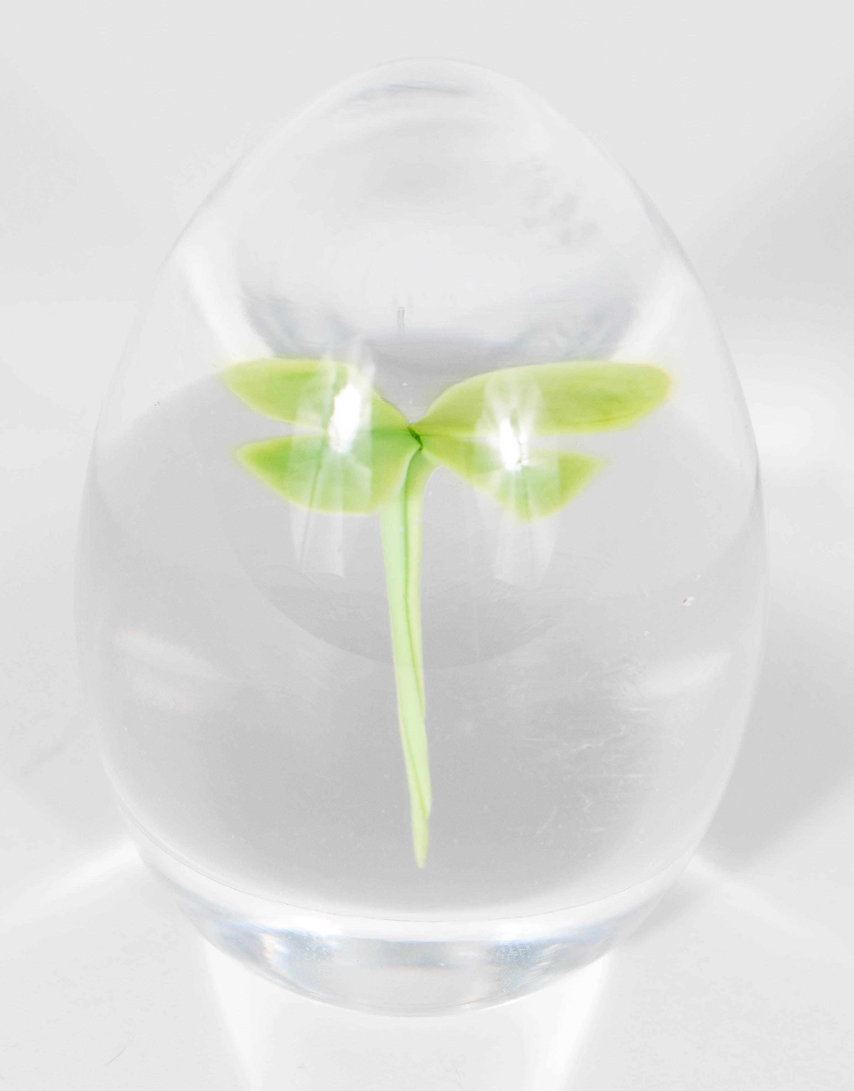 Handblown Wild Flower Art Glass Paperweight Attributed to Fratelli Toso