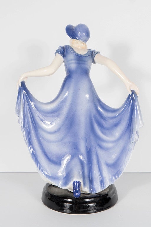 Ceramic Girl by Stephan Dakon for Goldscheider Named Congress, Lilian Harvey 1