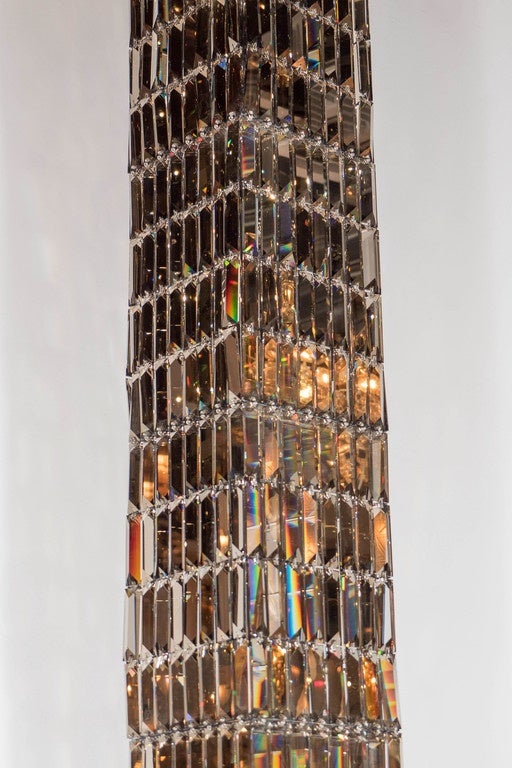 Austrian 'Glitterbox' Column Chandelier by George Beadle for Swarovski