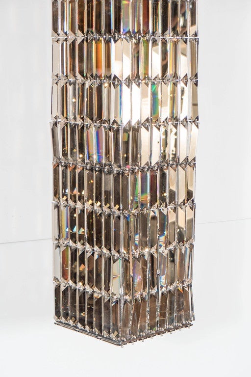 Contemporary 'Glitterbox' Column Chandelier by George Beadle for Swarovski