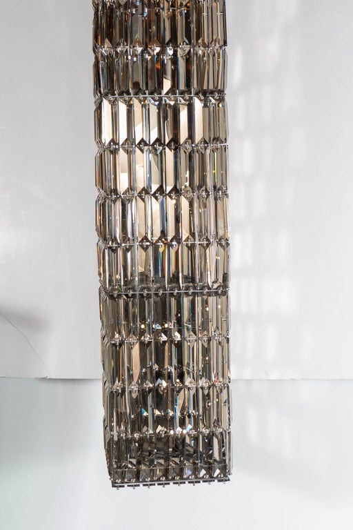 'Glitterbox' Column Chandelier by George Beadle for Swarovski 1