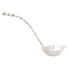 Arts & Crafts Movement Sterling Silver Twist Ladle signed Whiting Manufacturing