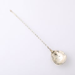 Pince à olives et cuillère en argent massif, style Arts & Crafts, Whiting Manufacturing