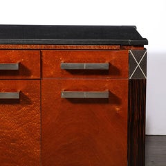 Mid-Century Marble, Macassar  & Walnut End Tables / Nightstands  by Lorin Marsh