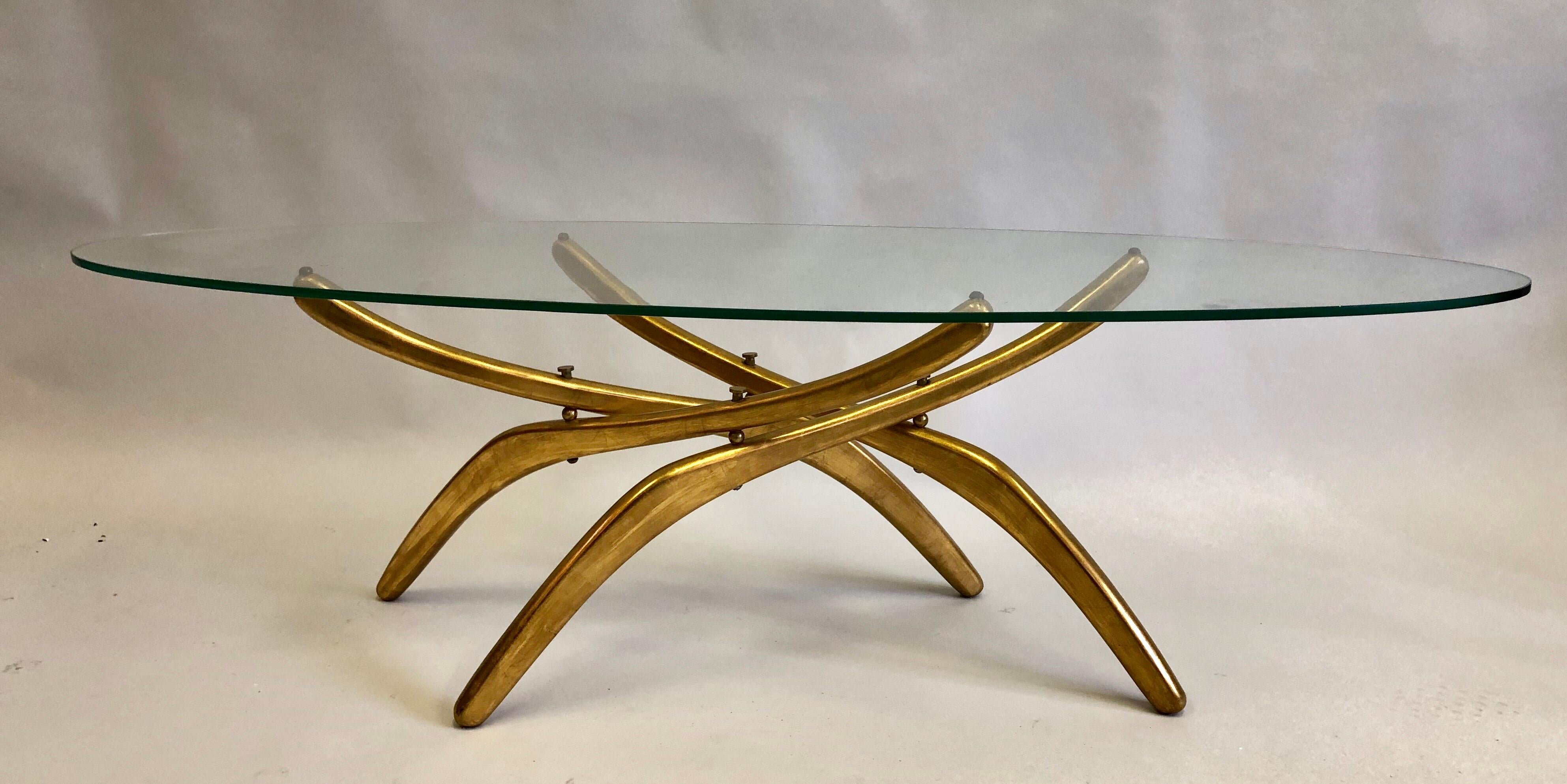 Rare Italian Mid-Century Modern 'Arachnid' Coffee Table Attr. to Carlo Mollino In Good Condition In New York, NY