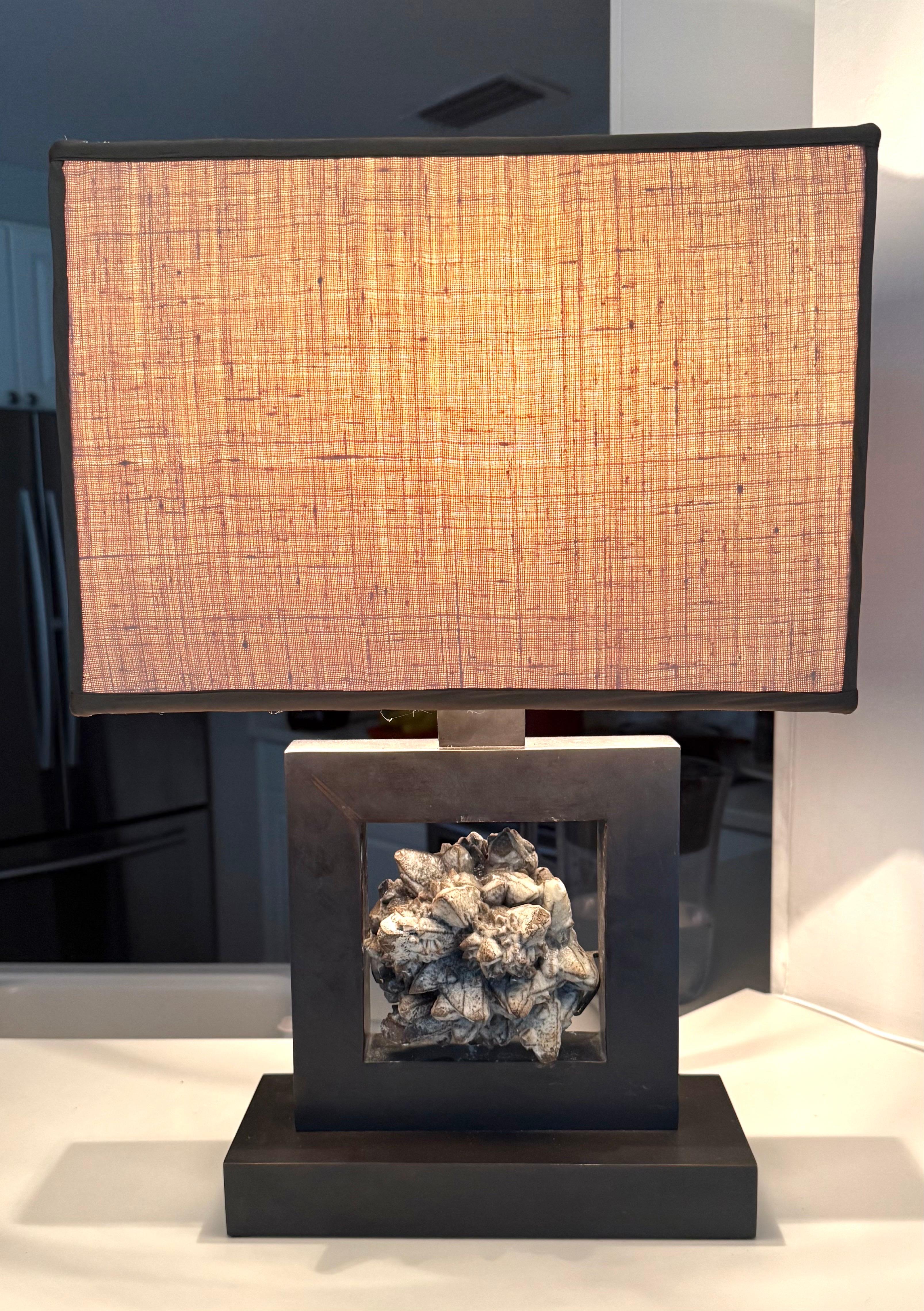 Pair of French Bronze & Rock Crystal Mineral Geode Table Lamps, Marc Du Plantier For Sale 10