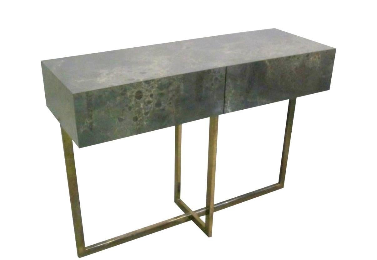 French Mid-Century Modern Credenza /Console / Sofa Table by Jacques Quinet, 1970 For Sale 5